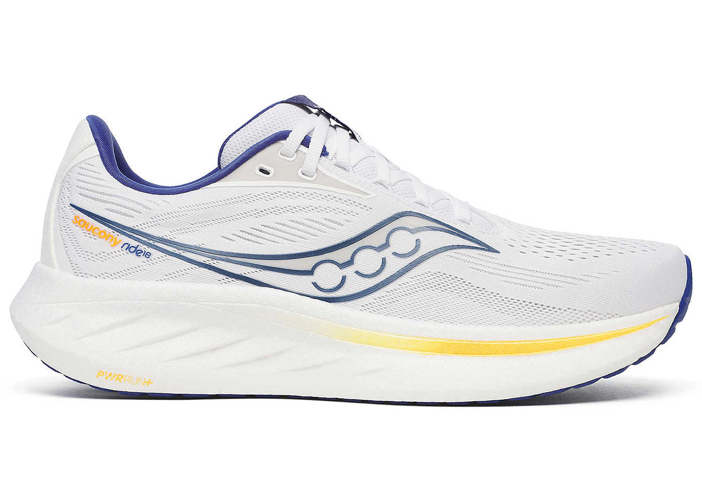Saucony Ride 18 White Azurite
