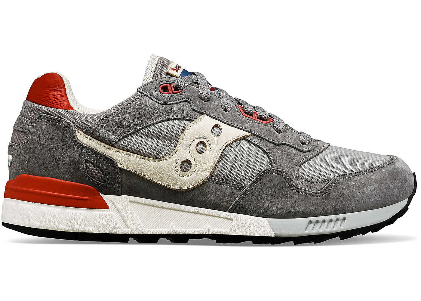 Saucony Shadow 5000 Stonewash Grey Red