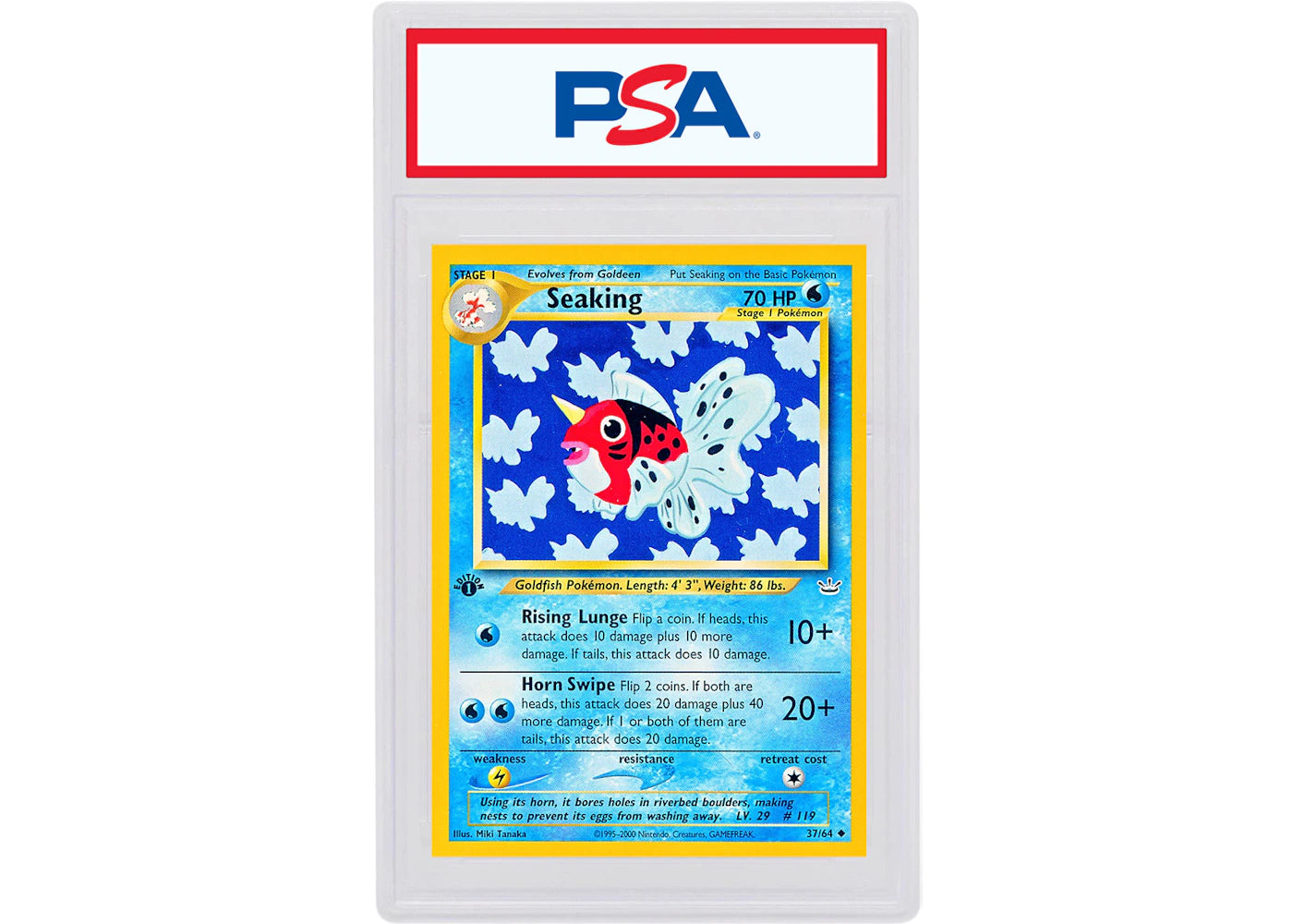 Seaking 2001 Pokemon TCG Neo Revelation 1st Edition #37/64 (PSA or BGS Graded)