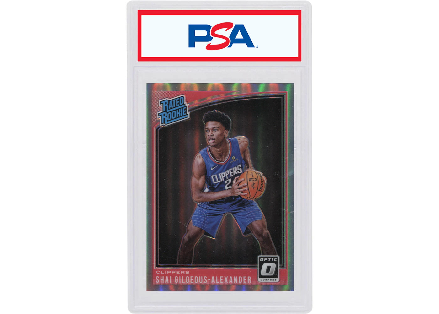 Shai Gilgeous-Alexander 2018 Panini Donruss Optic Rookie Holo #162 (PSA or BGS Graded)