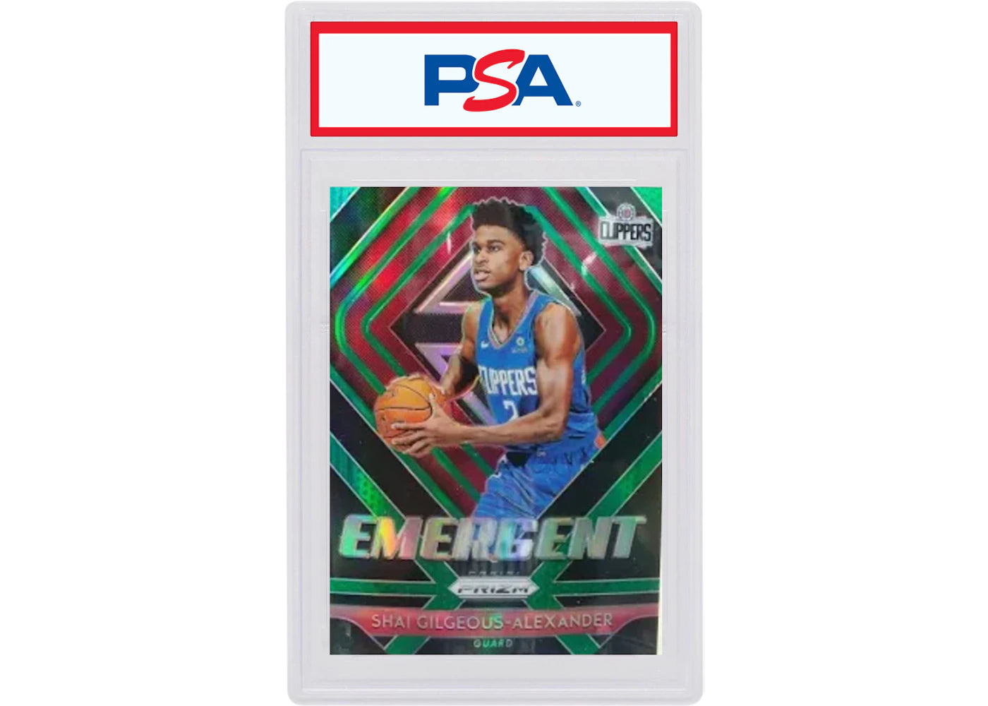 Shai Gilgeous-Alexander 2018 Panini Prizm Emergent Rookie Green #11 (PSA or BGS Graded)