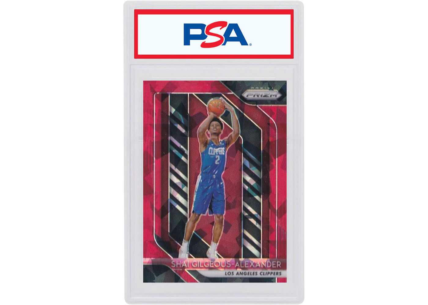 Shai Gilgeous-Alexander 2018 Panini Prizm Rookie Red Ice #184 (PSA or BGS Graded)