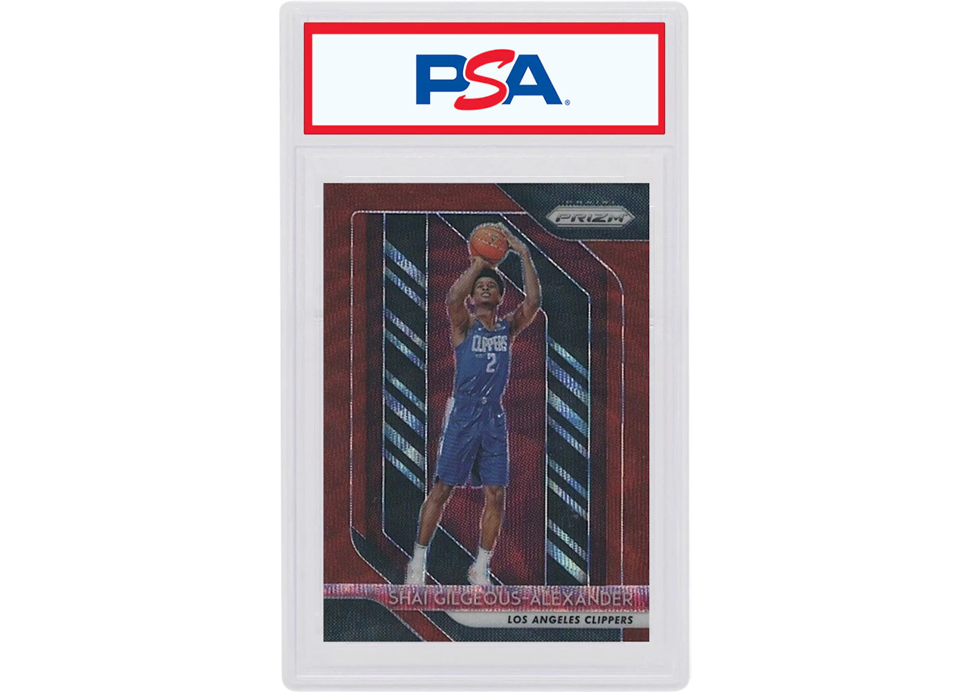 Shai Gilgeous-Alexander 2018 Panini Prizm Rookie Ruby Wave #184 (PSA or BGS Graded)