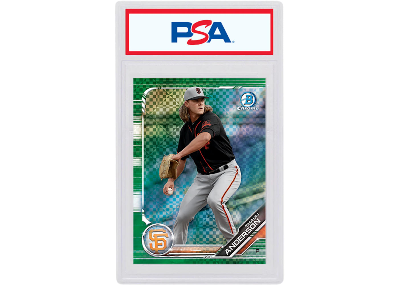 Shaun Anderson 2019 Bowman Chrome X Green X-Fractor /31 BCP-211 (PSA or BGS Graded)