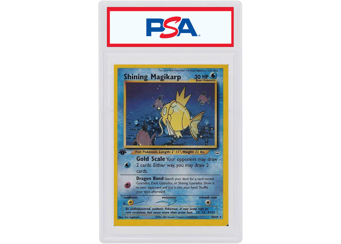 Shining Magikarp 2001 Pokemon TCG Neo Revelation Holo 1st Edition #66 (PSA or BGS Graded)
