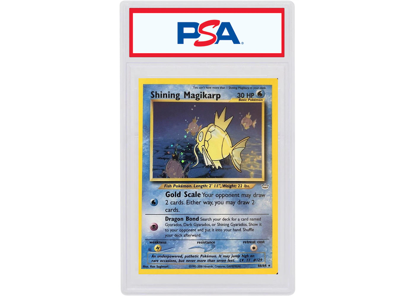 Shining Magikarp 2001 Pokemon TCG Neo Revelation Holo #66 (PSA or BGS Graded)