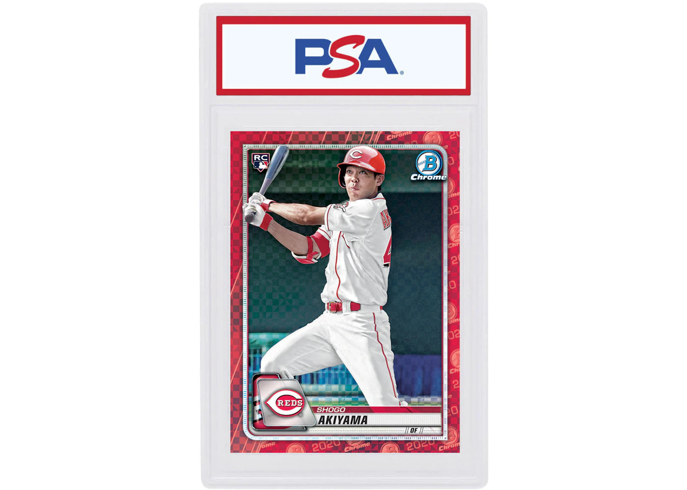 Shogo Akiyama 2020 Bowman Chrome X Rookie Red X-Fractor 1/1 #71 (PSA or BGS Graded)