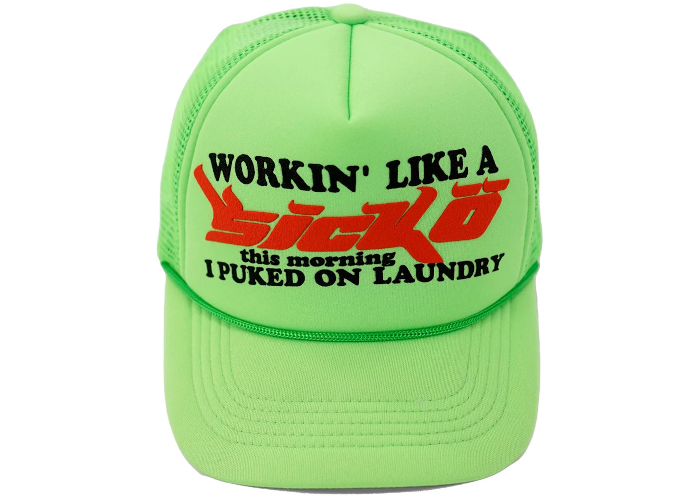 Sicko Laundry Trucker Hat Neon Green