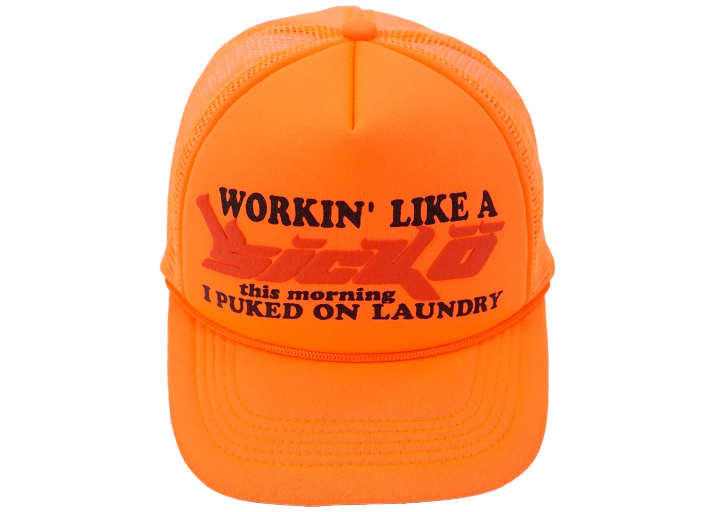 Sicko Laundry Trucker Hat Neon Orange