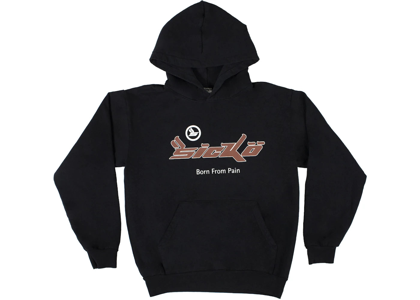 Sicko Pain Hoodie Black/Brown