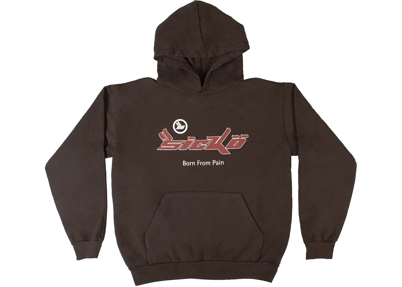 Sicko Pain Hoodie Brown