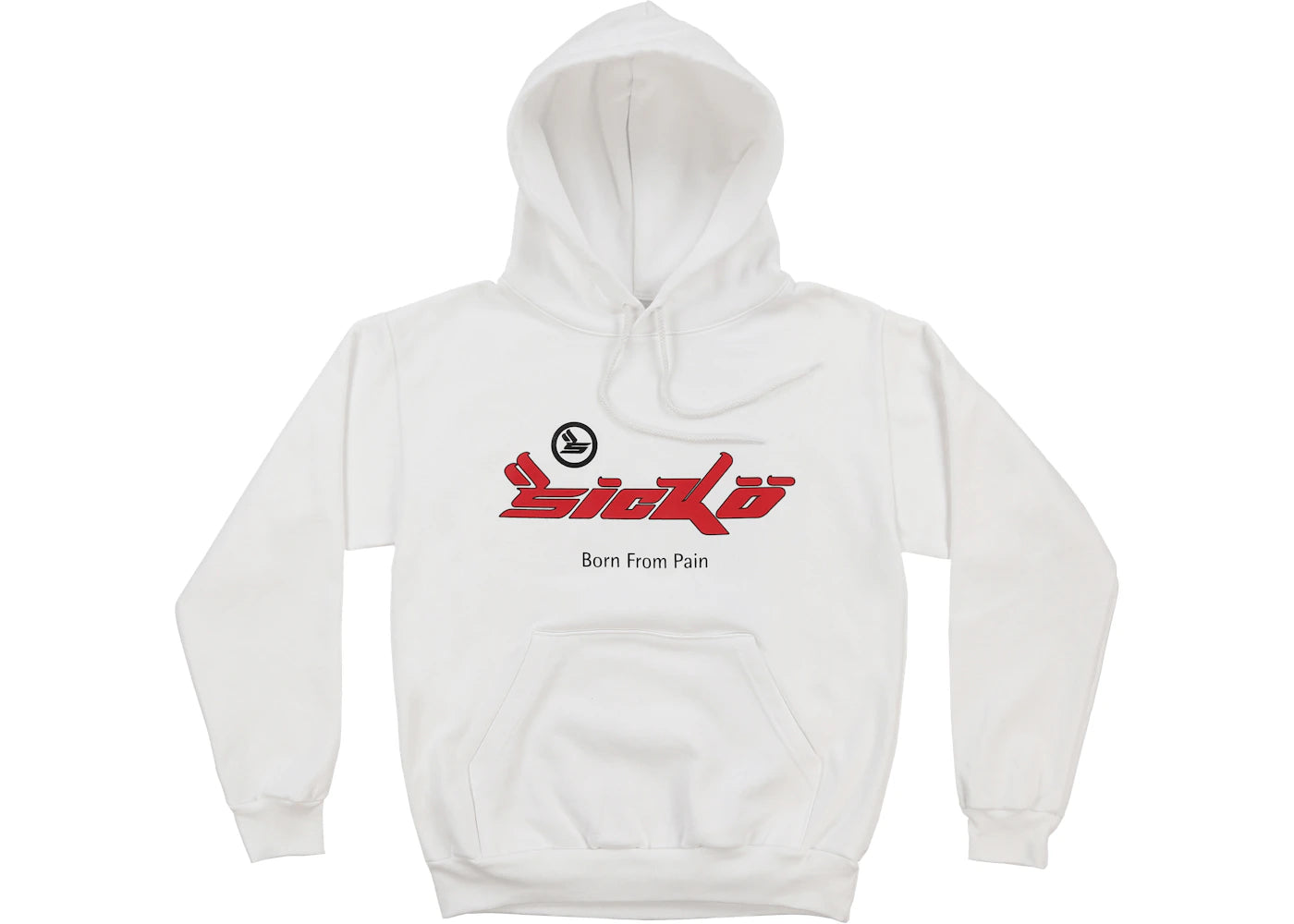 Sicko Pain Hoodie White