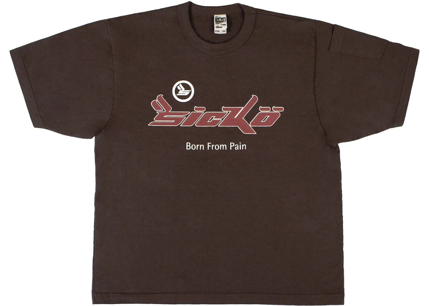 Sicko Pain Tee Brown