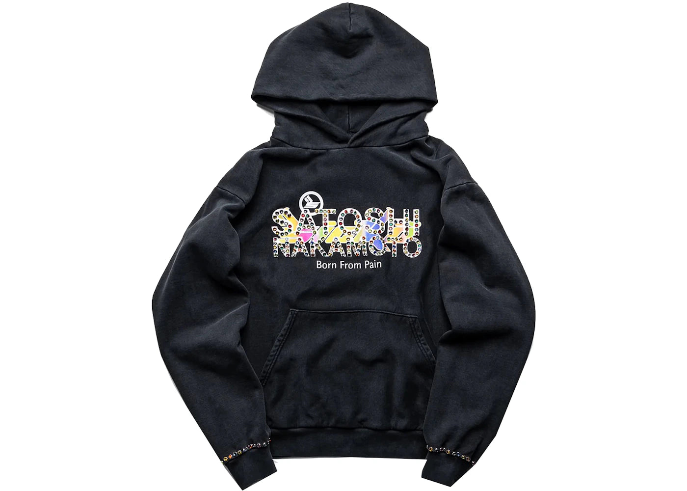 Sicko x Satoshi Nakamoto Studded Gradient Hoodie Black