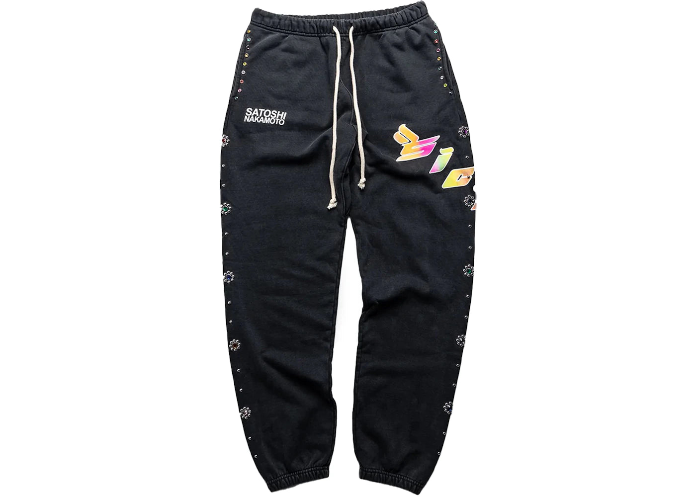 Sicko x Satoshi Nakamoto Studded Gradient Sweatpant Black