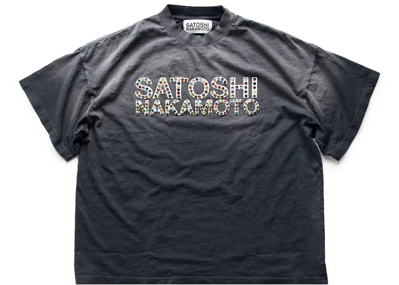Sicko x Satoshi Nakamoto Studded Logo Tee Black