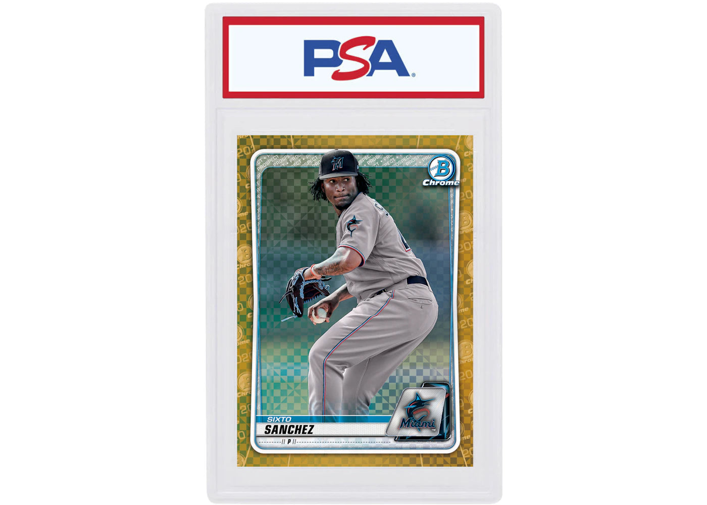 Sixto Sanchez 2020 Bowman Chrome X Gold X-Fractor /3 #BCP-172 (PSA or BGS Graded)