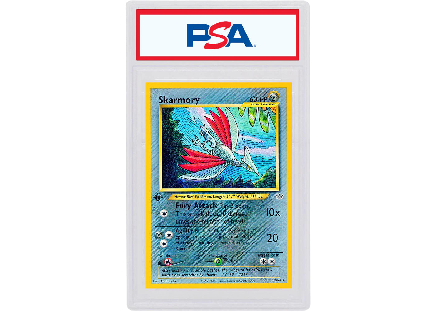 Skarmory 2001 Pokemon TCG Neo Revelation 1st Edition #23/64 (PSA or BGS Graded)