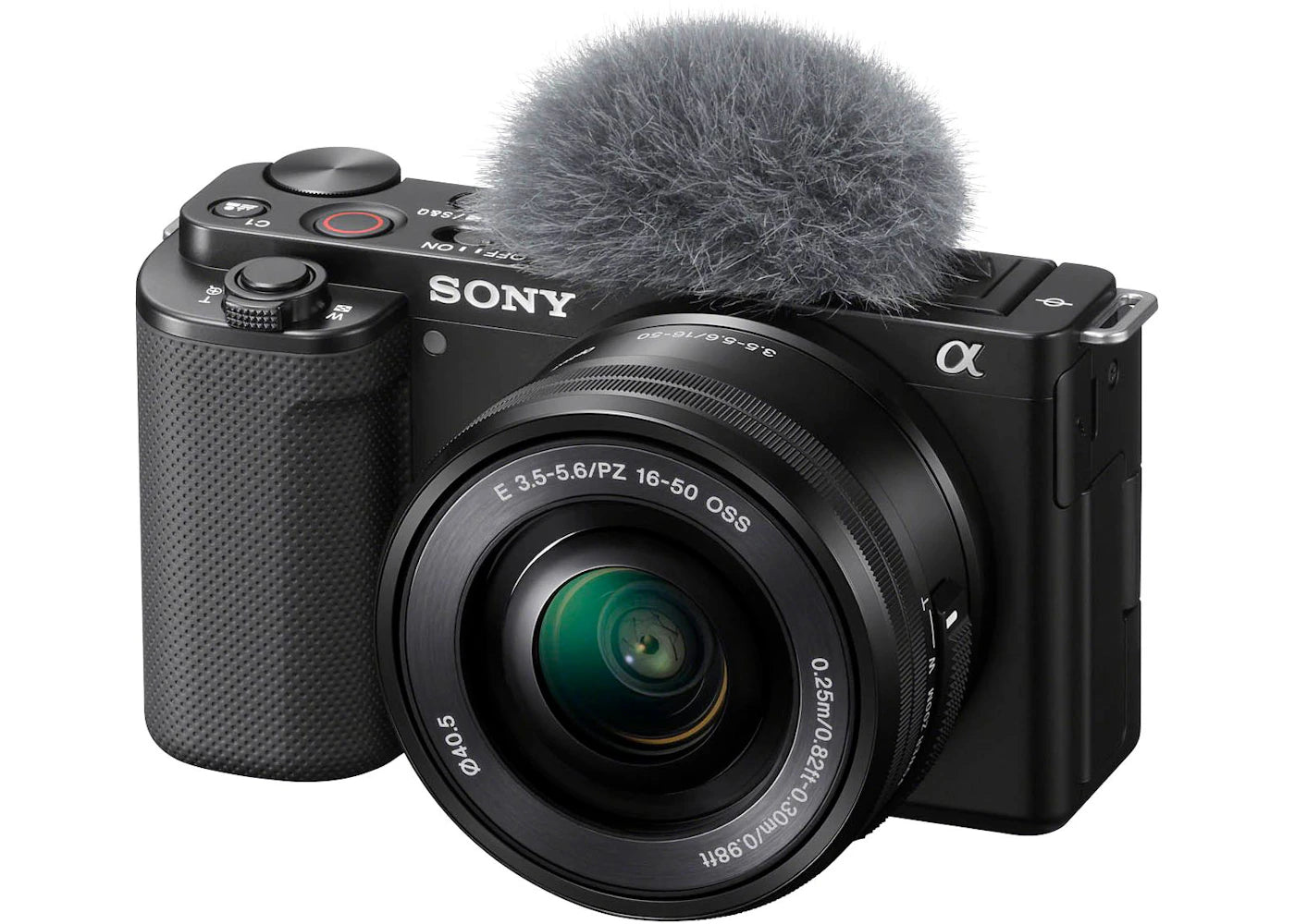 Sony Alpha ZV-E10 Mirrorless Vlog Camera (with 16-50mm Lens) ILCZVE10L/B Black