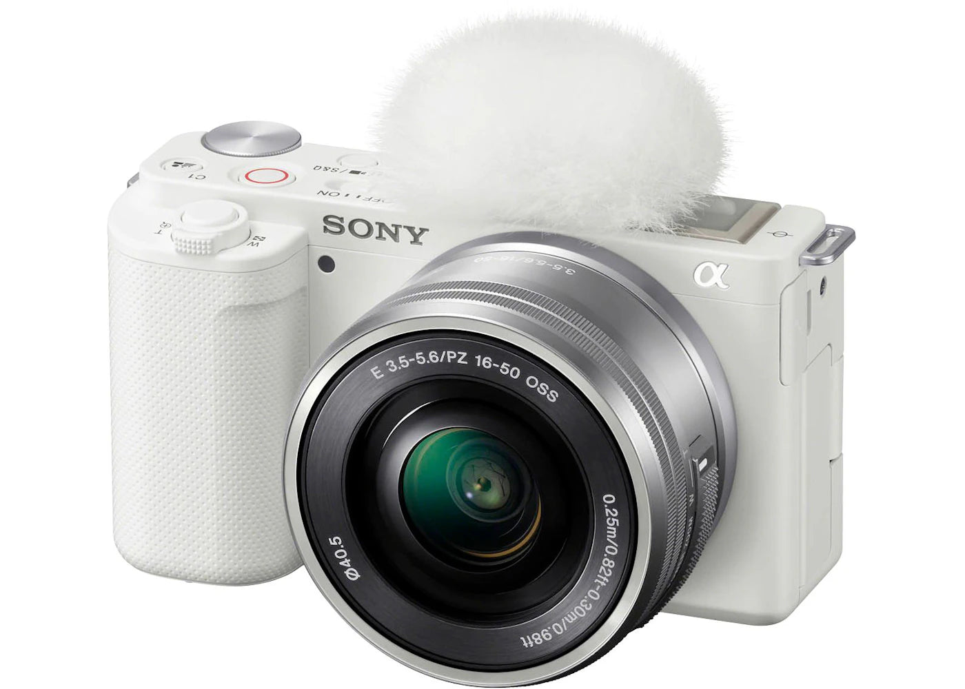 Sony Alpha ZV-E10 Mirrorless Vlog Camera (with 16-50mm Lens) ILCZVE10L/W White