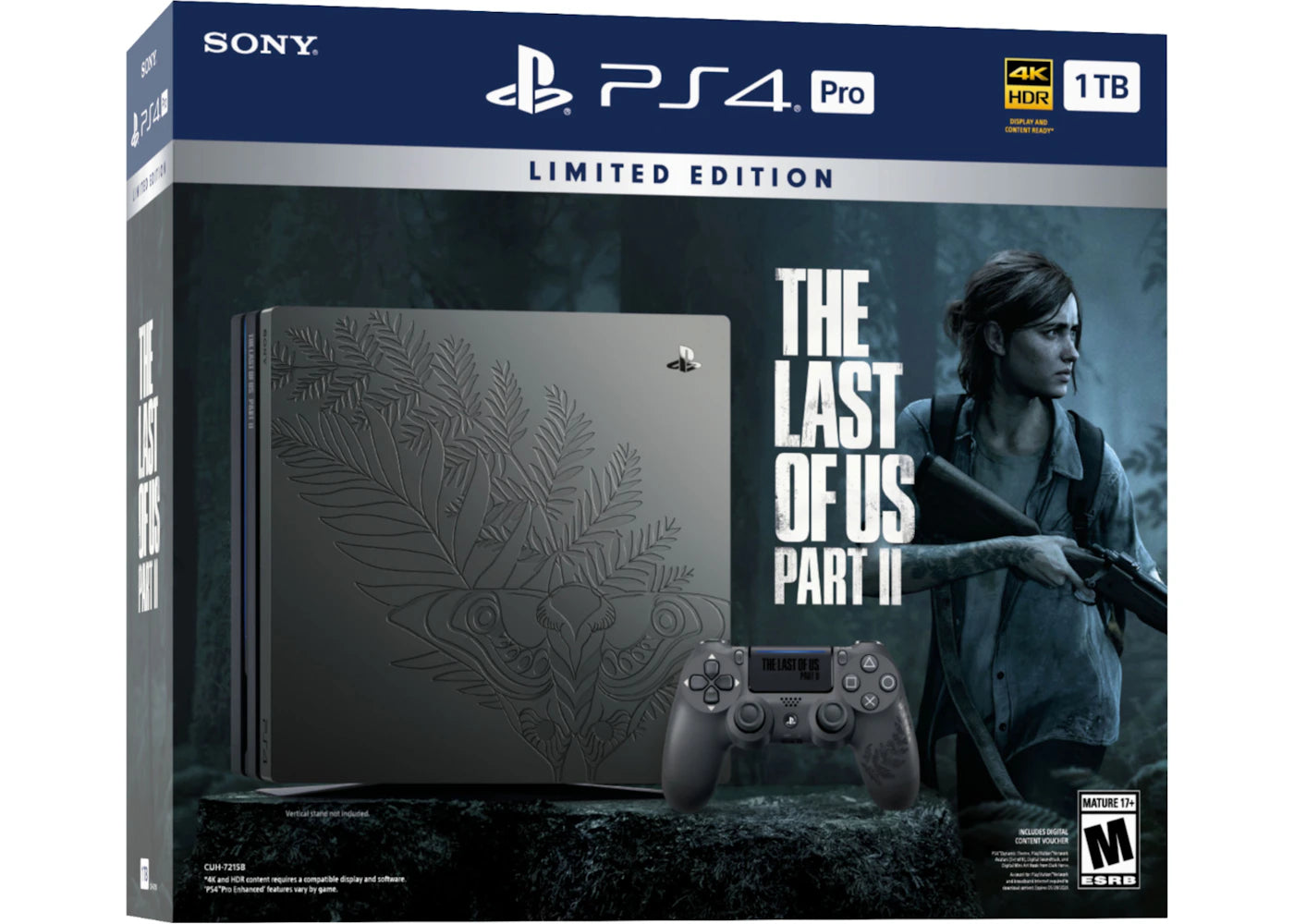 Sony PS4 Playstation 4 Pro 1TB The Last of Us Part 2 Limited Edition Console Bundle 3004136