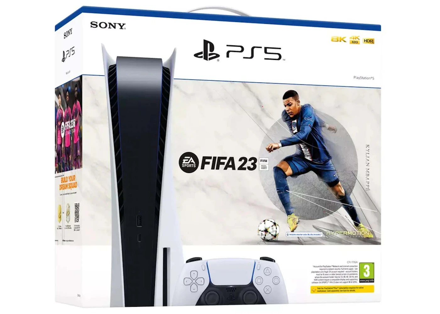 Sony PlayStation 5 PS5 Blu-ray Edition EA SPORTS FIFA 23 Console Bundle (EU Plug) 9438199