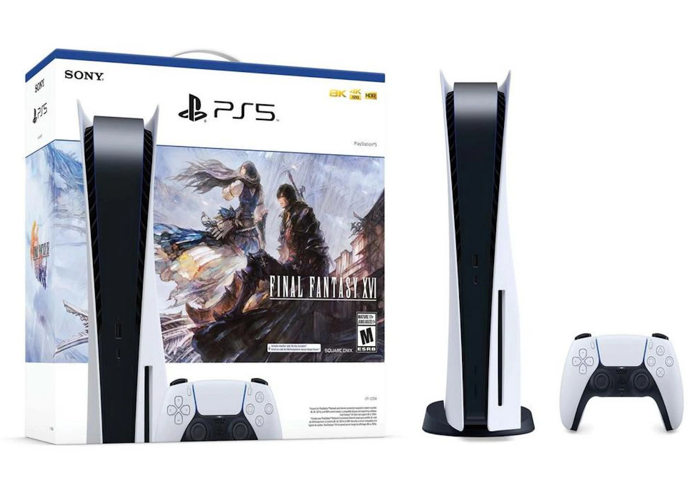 Sony PlayStation 5 PS5 Blu-ray Edition Final Fantasy XVI Console Bundle (US Plug)