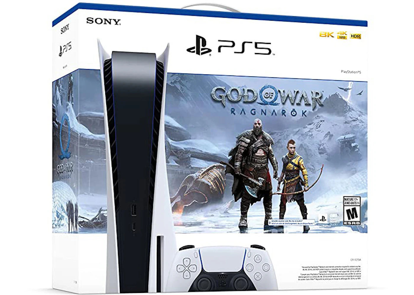 Sony PlayStation 5 PS5 Blu-ray Edition God of War Ragnarök (JPN Plug) Console Bundle CFIJ-10004