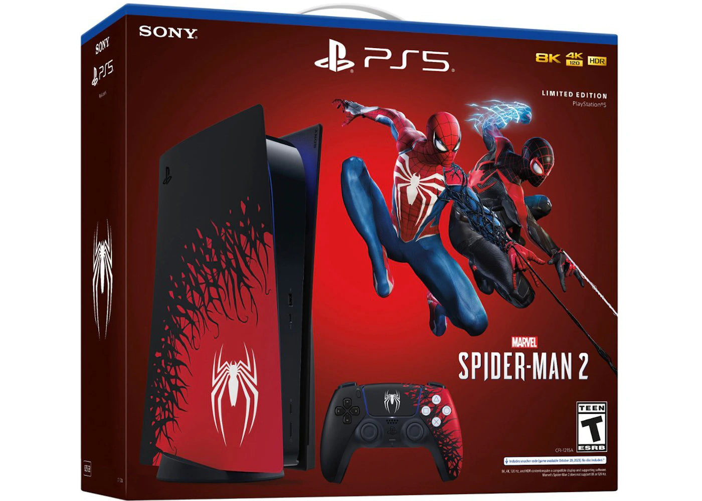 Sony PlayStation 5 PS5 Blu-ray Edition Marvel Spider-Man 2 Console Bundle (EU Plug)