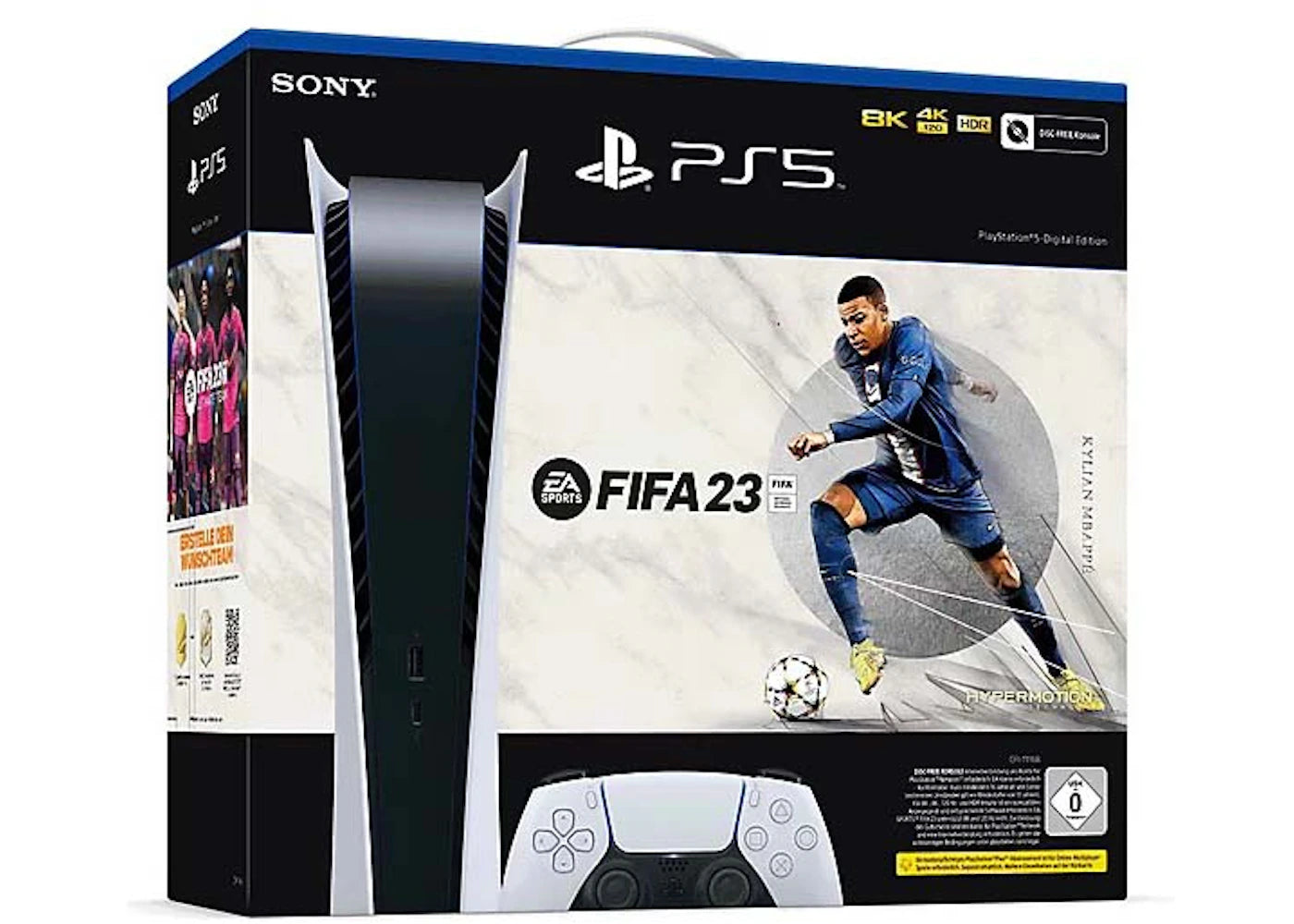 Sony PlayStation 5 PS5 Digital Edition EA SPORTS FIFA 23 (EU Plug) Console Bundle