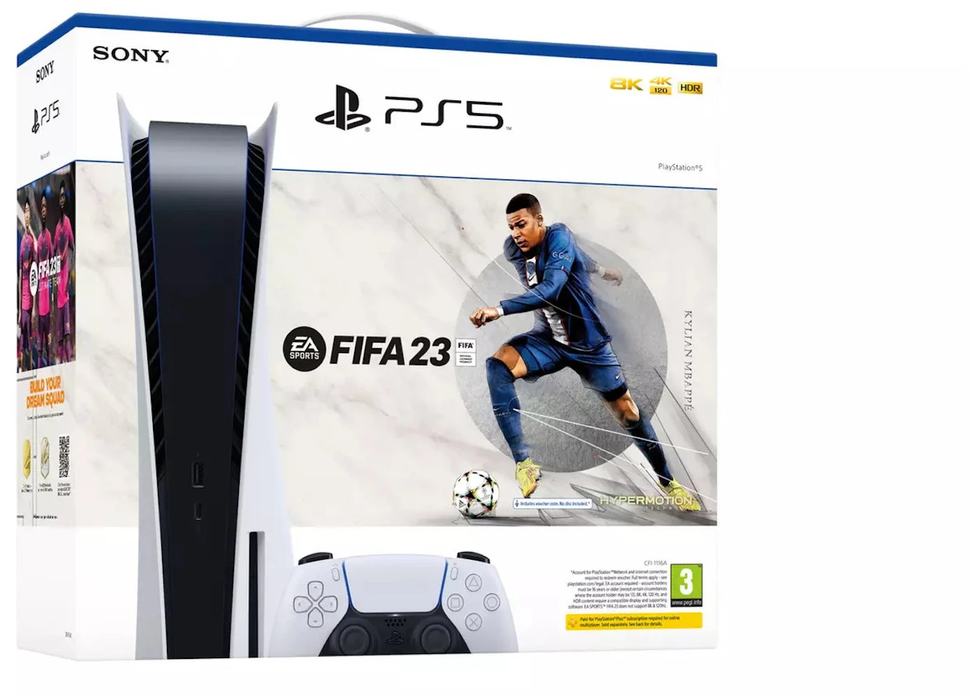 Sony PlayStation 5 PS5 Blu-ray EA SPORTS FIFA 23 (UK Plug) Console Bundle