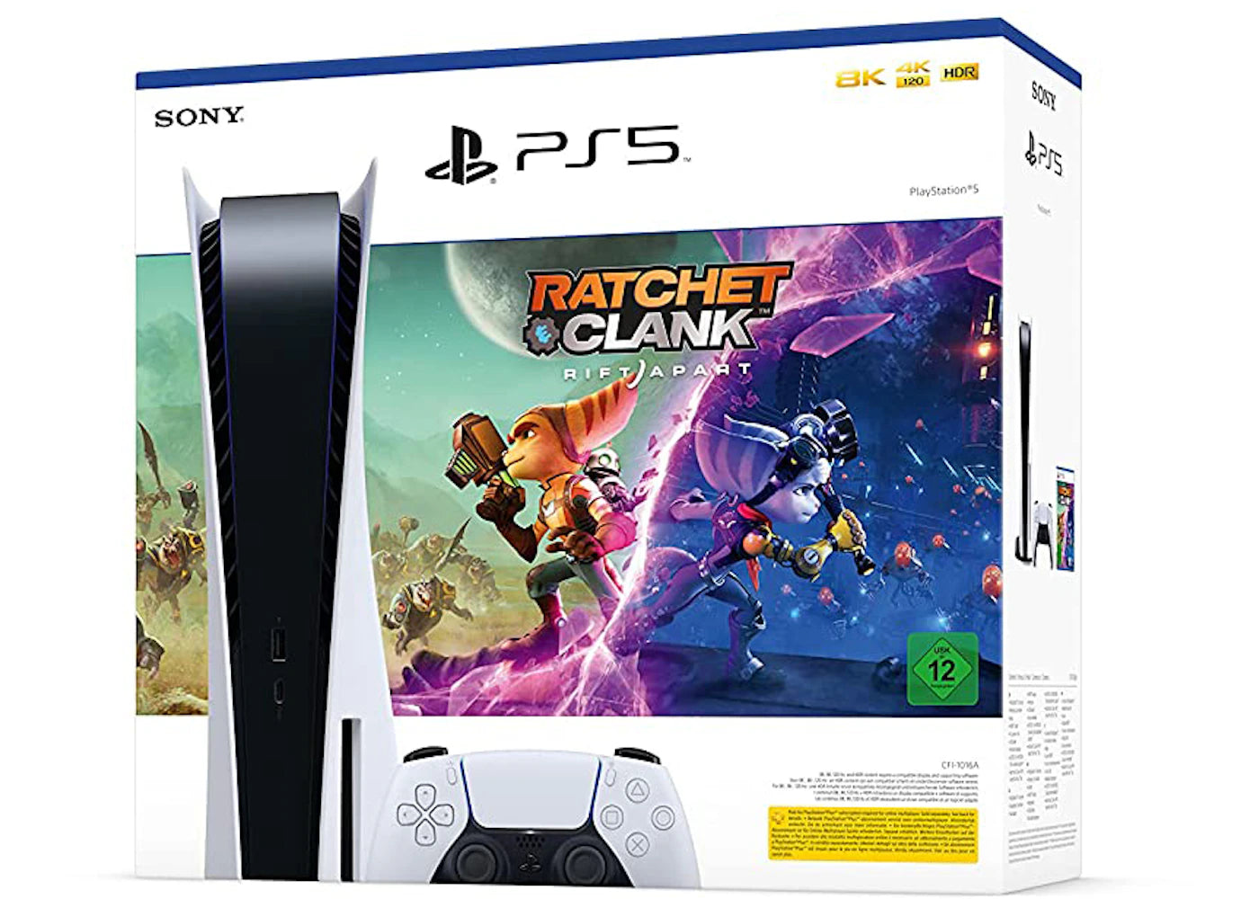 Sony PlayStation 5 PS5 Ratchet & Clank: Rift Apart (EU Plug) Console Bundle (CFI-1016A 70639)
