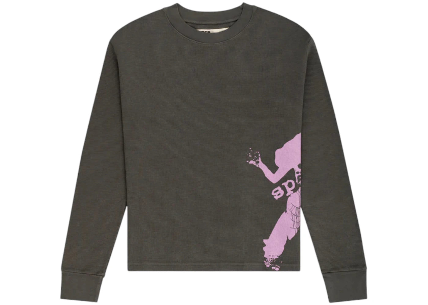 Sp5der 5EX Girl Thermal L/S Tee Dark Grey