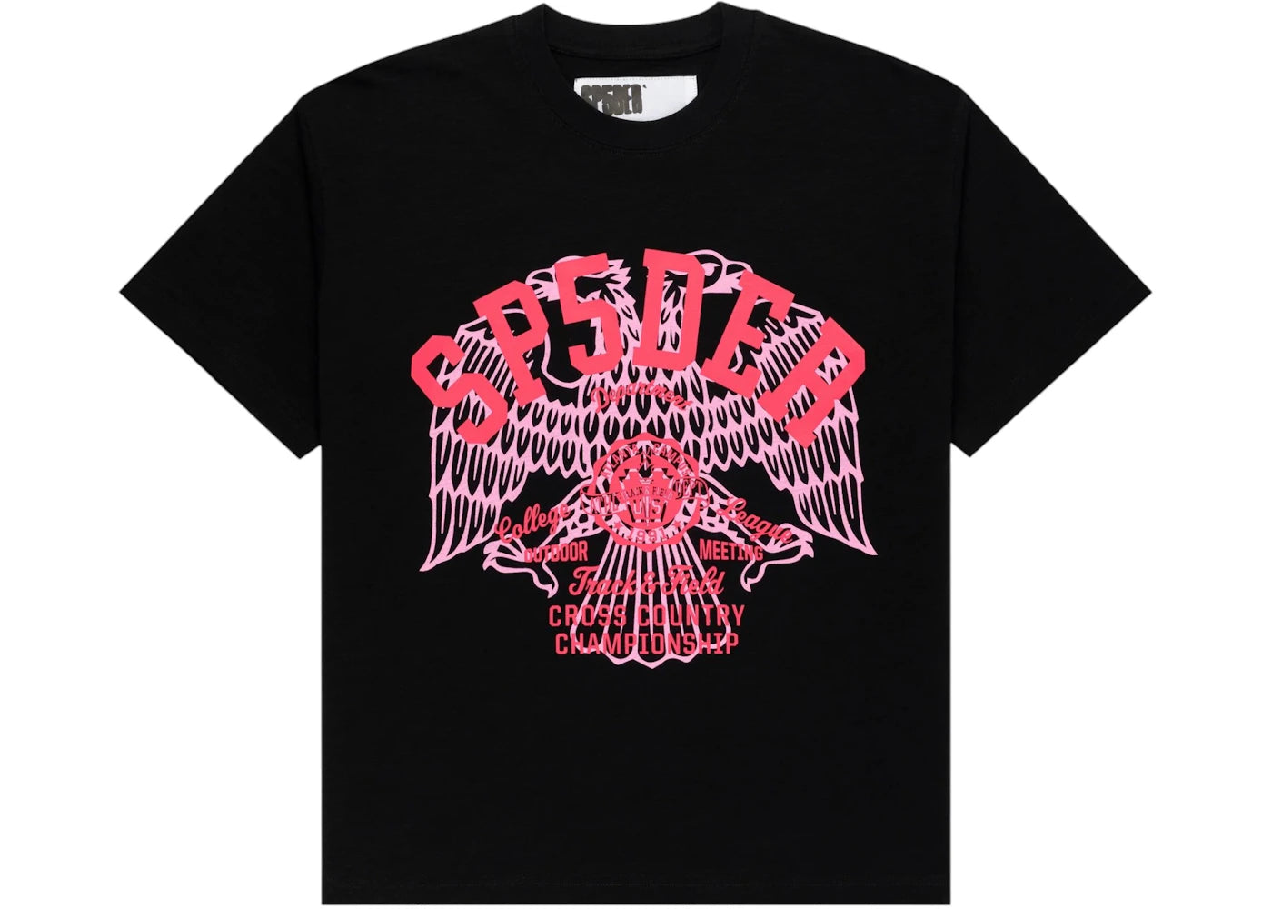 Sp5der Cross Country Slub Tee Black