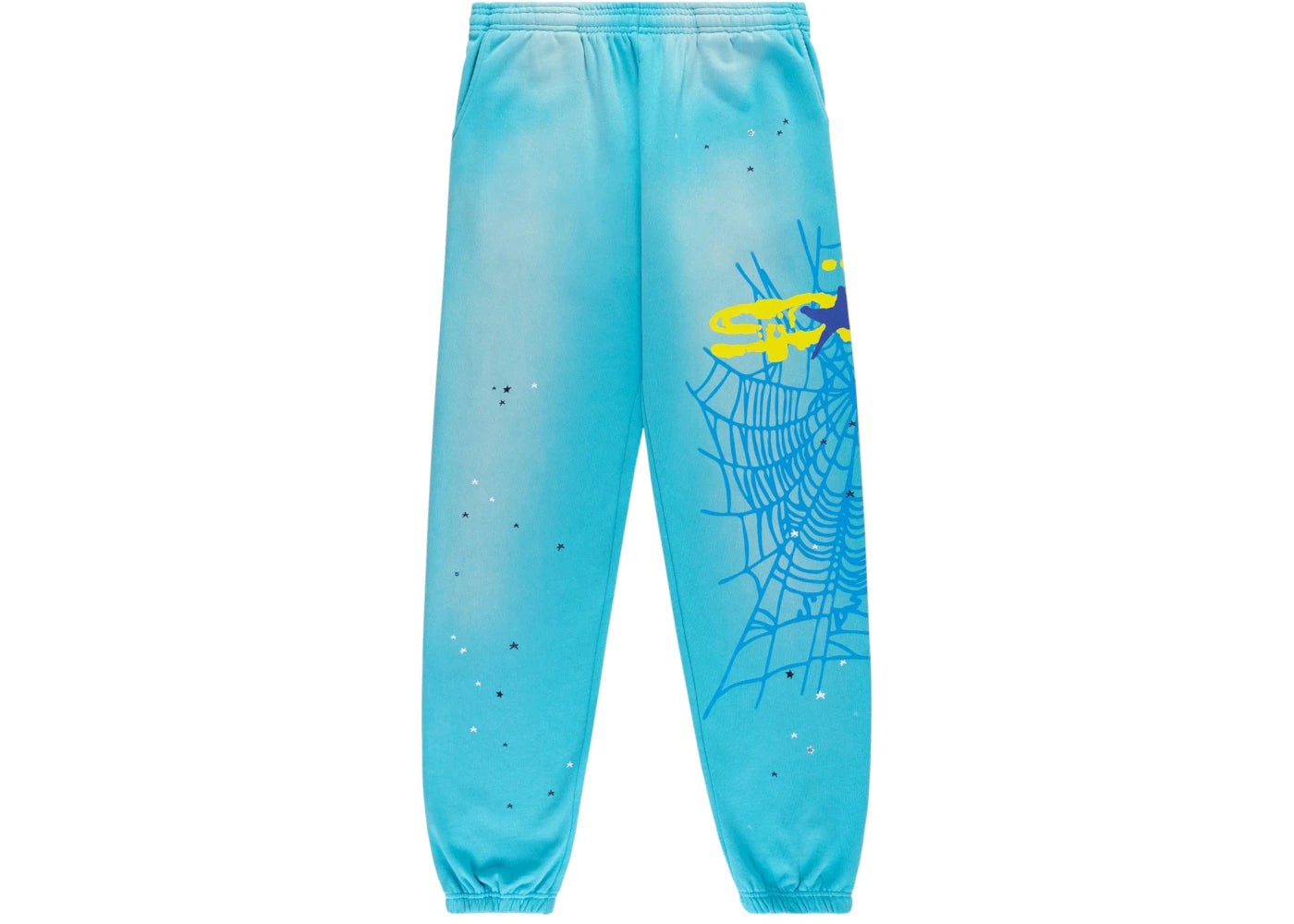 Sp5der Heavy Web Sweatpant Cyan