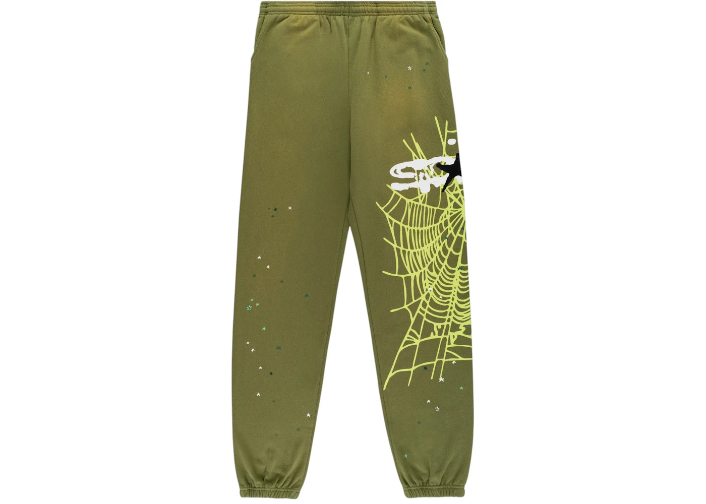 Sp5der Heavy Web Sweatpant Olive
