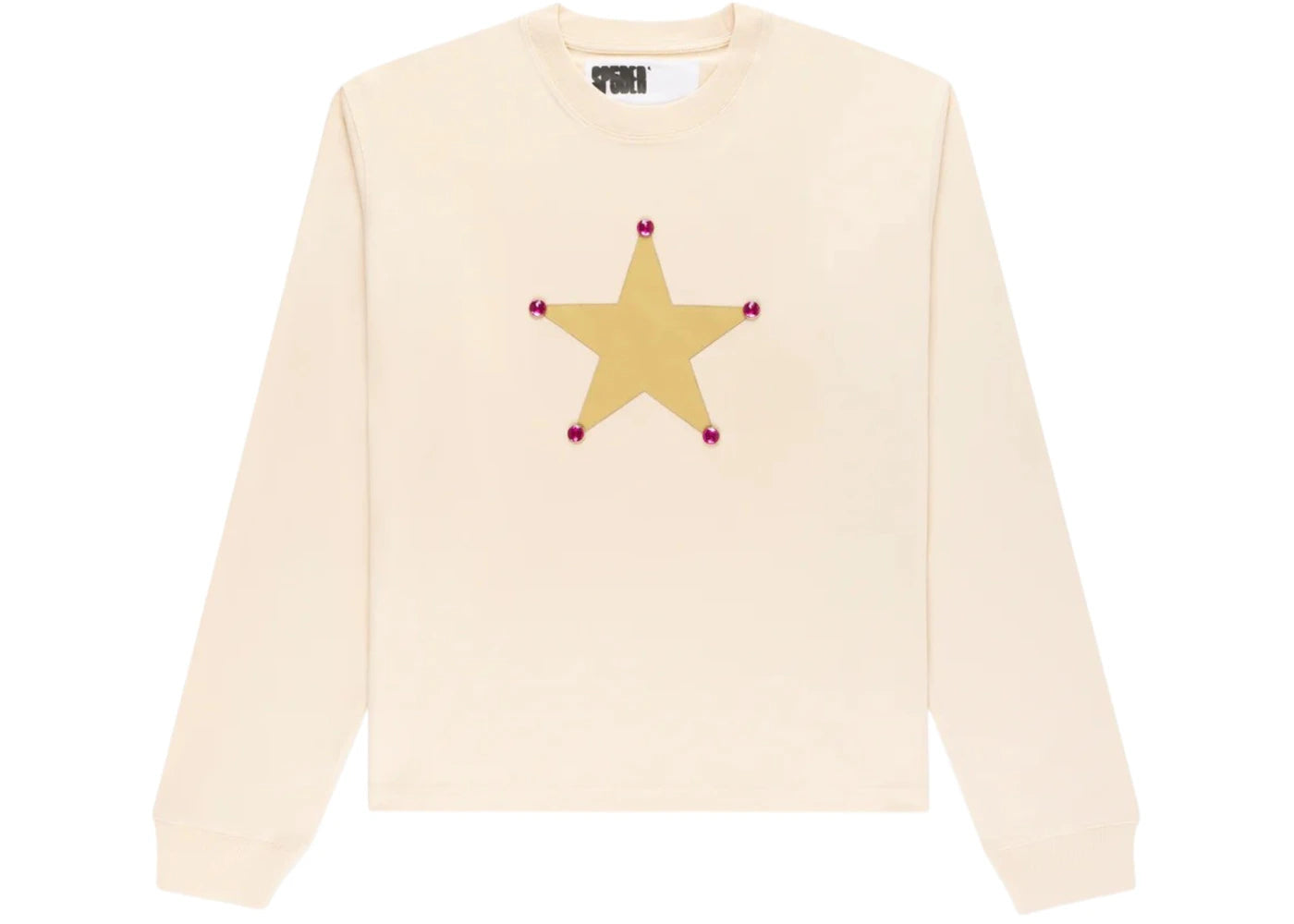 Sp5der Pornstar Longsleeve Tee Cream