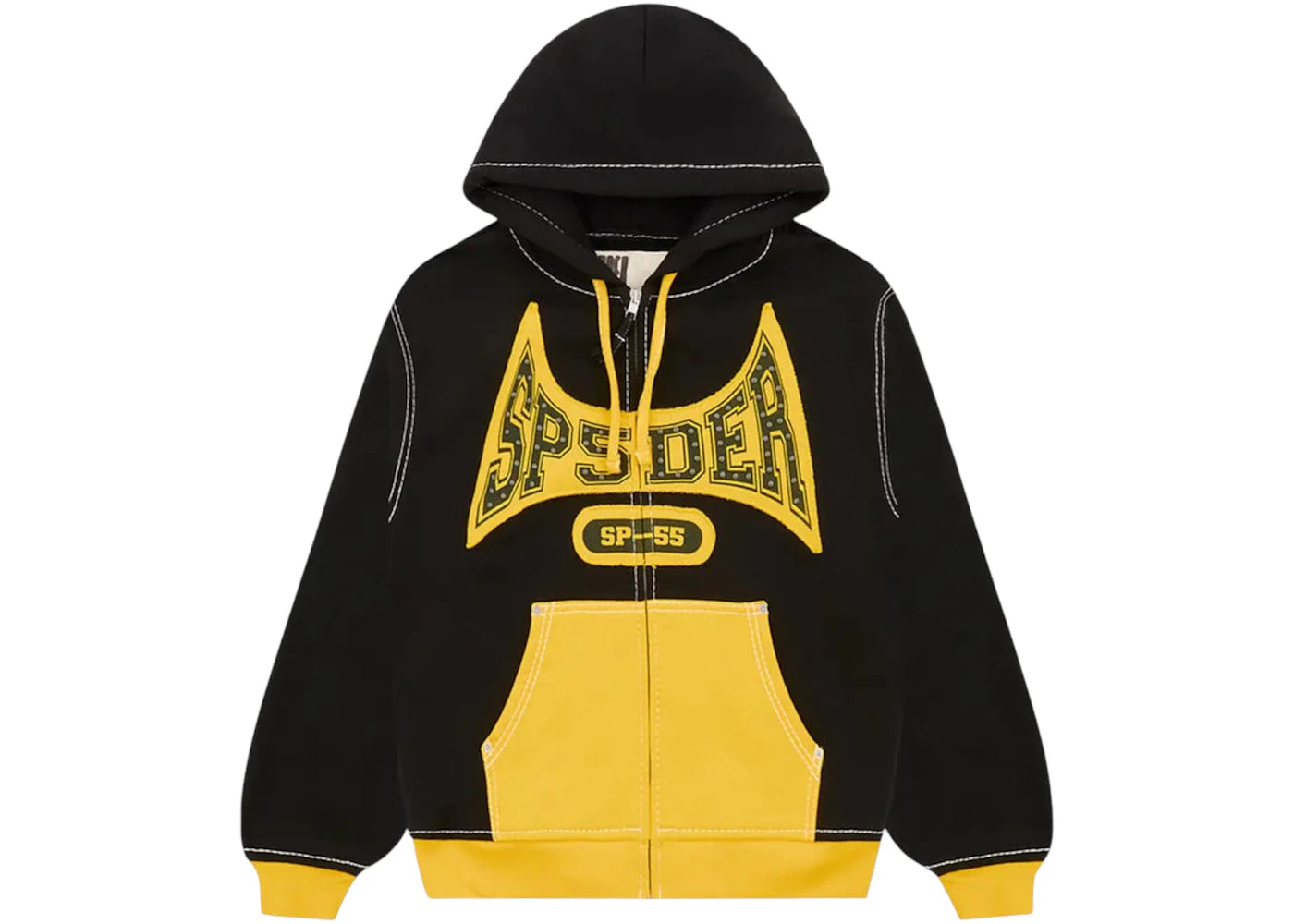 Sp5der T&F Zip Hoodie Black