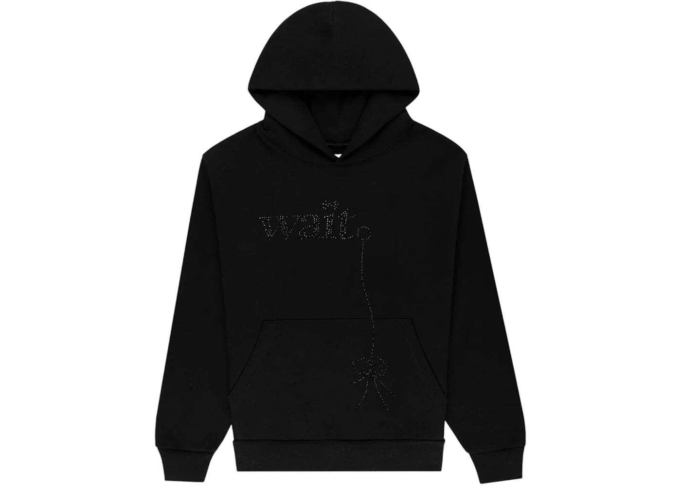 Sp5der Wait Stone Hoodie Black