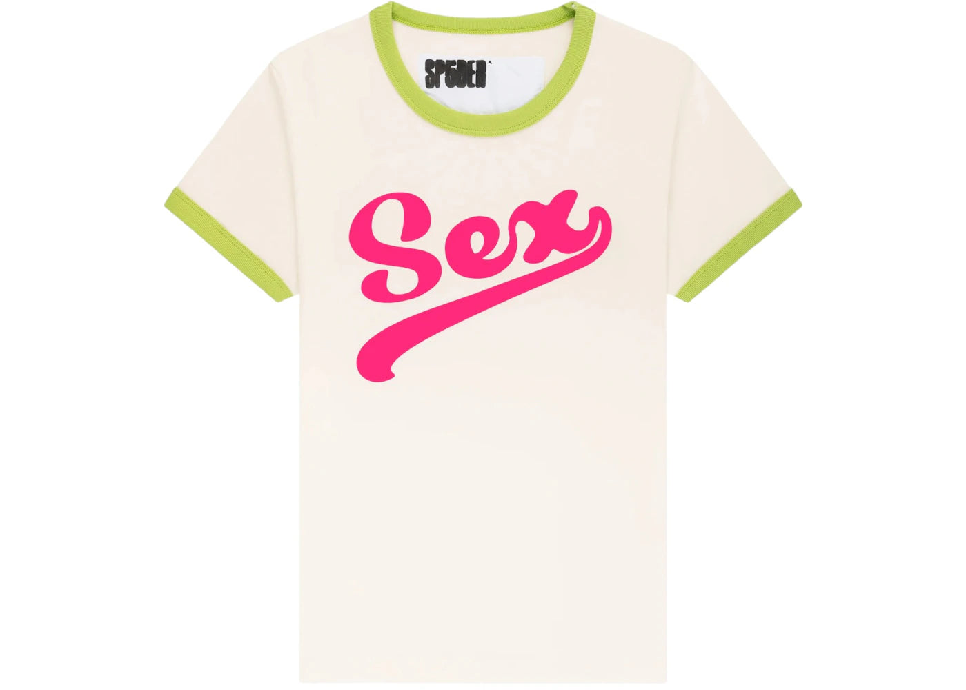 Sp5der Women's Sex Baby Tee White