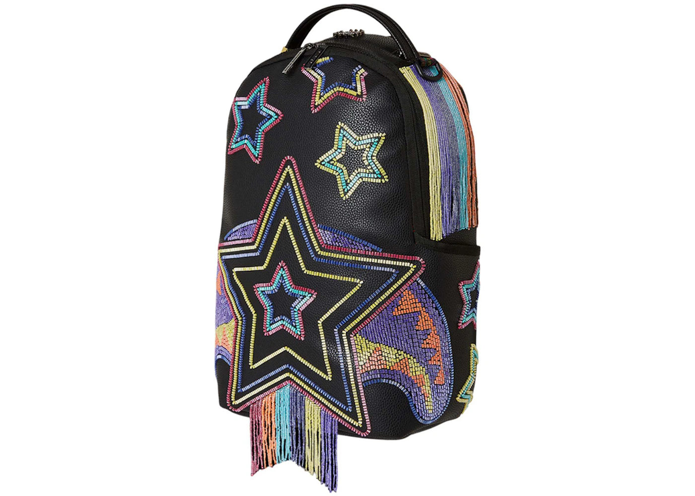 Sprayground A.I.7 Beaded Shark Sandflower Collab (DLXV) Backpack Black/Multi