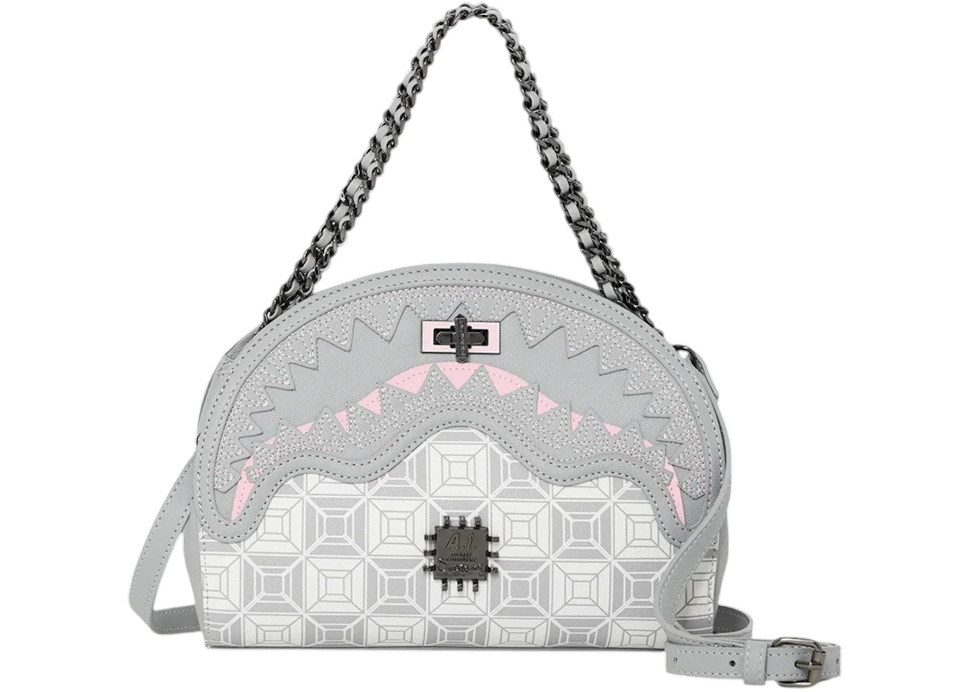 Sprayground A.I.8 African Intelligence Booked & Busy Shark Handbag Multicolor