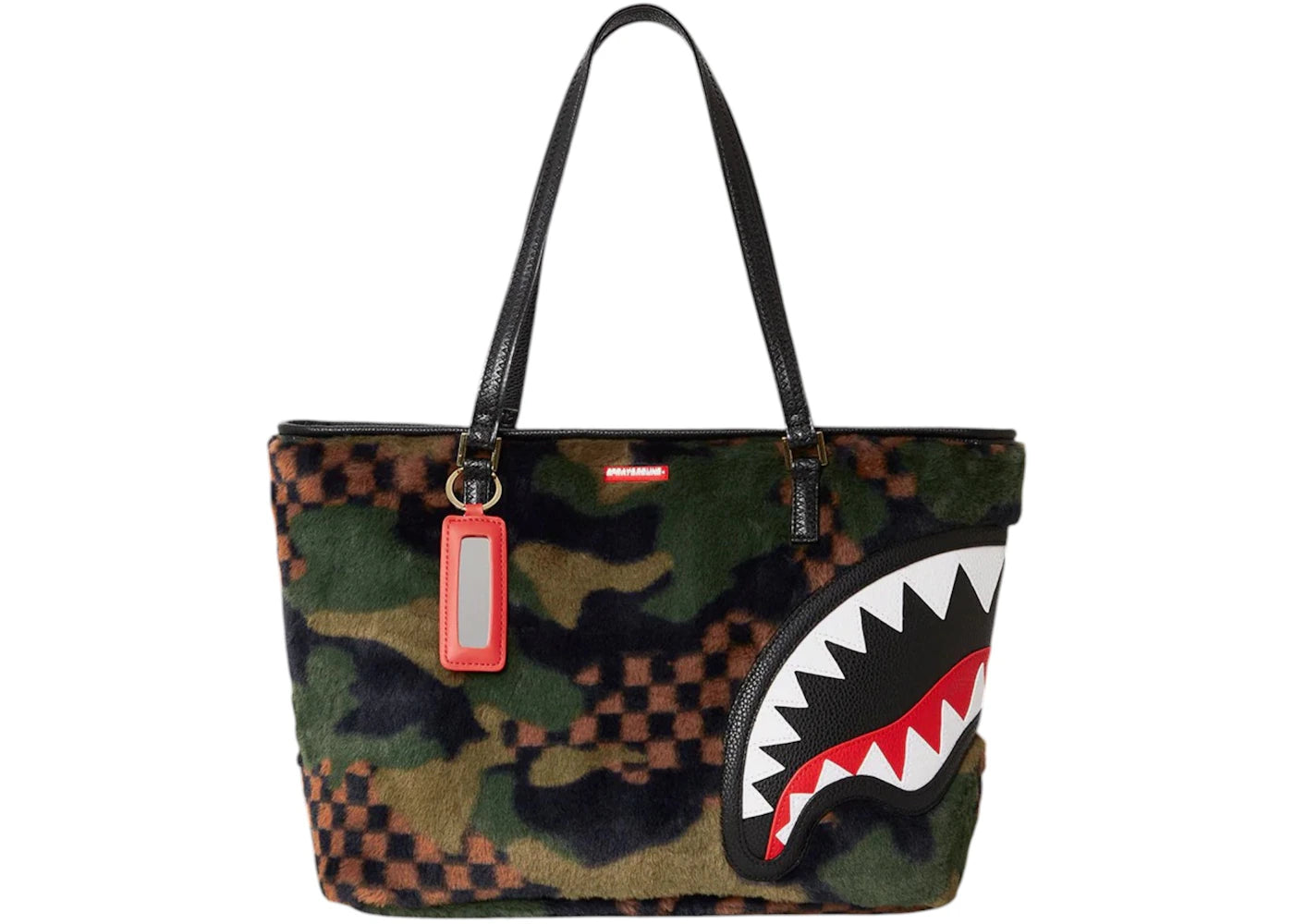 Sprayground Big Sky Fur Shark Tote Multicolor