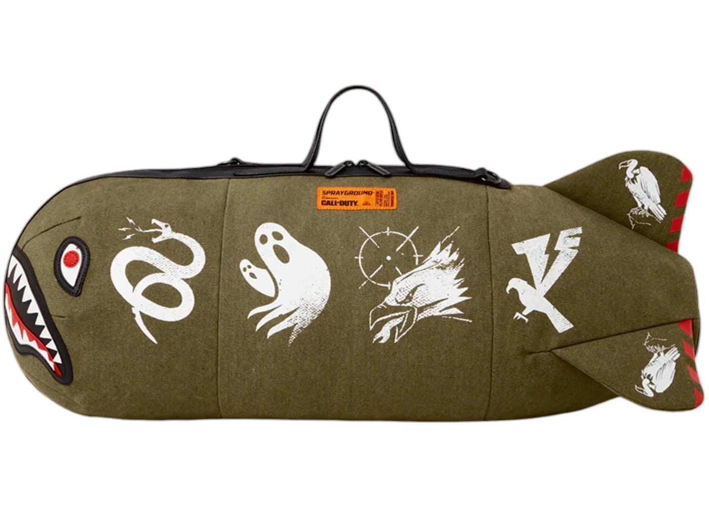 Sprayground Call Of Duty Shark Torpedo Duffle Multicolor
