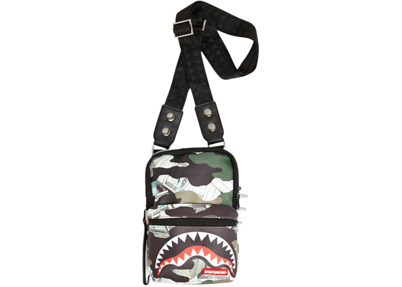 Sprayground Camo Money Shark Sling Multicolor