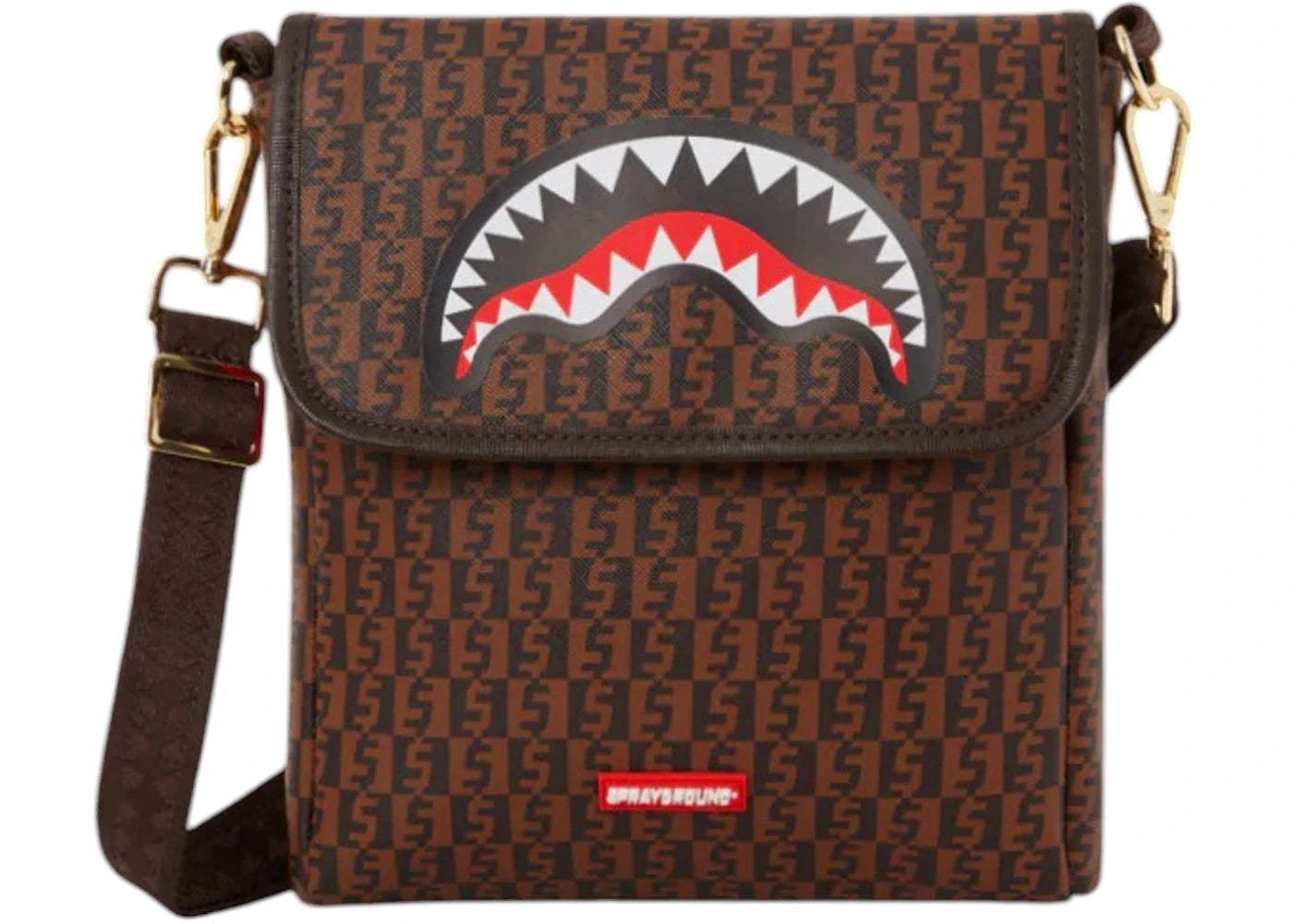 Sprayground Cashin Checks Shoulder Bag Multicolor