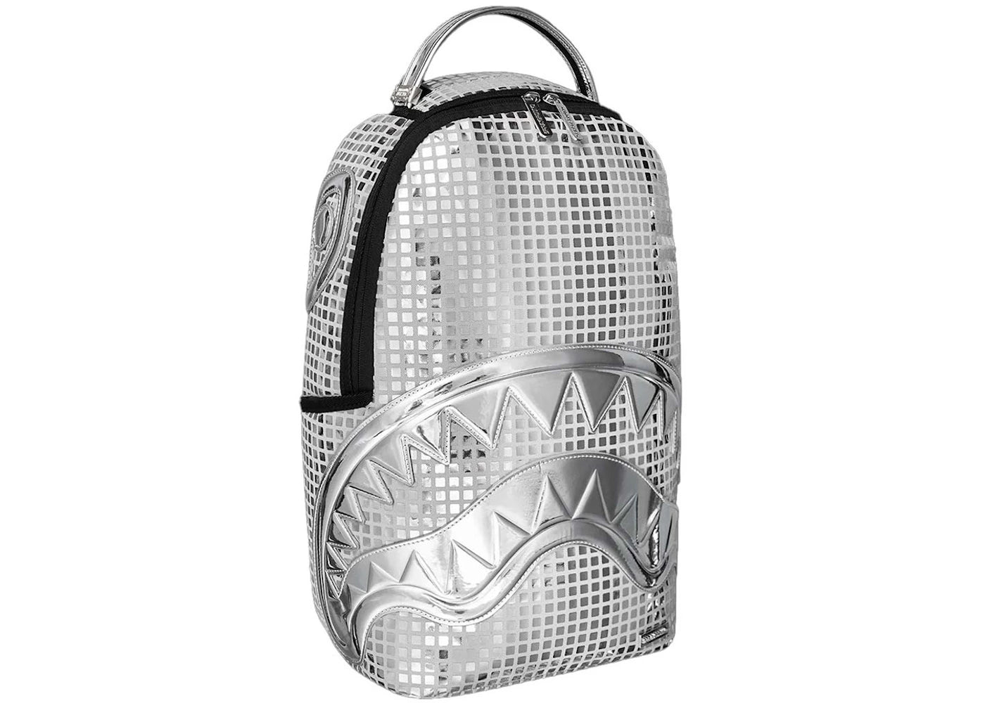 Sprayground Disco Ball Shark DLXSV Backpack White/Black