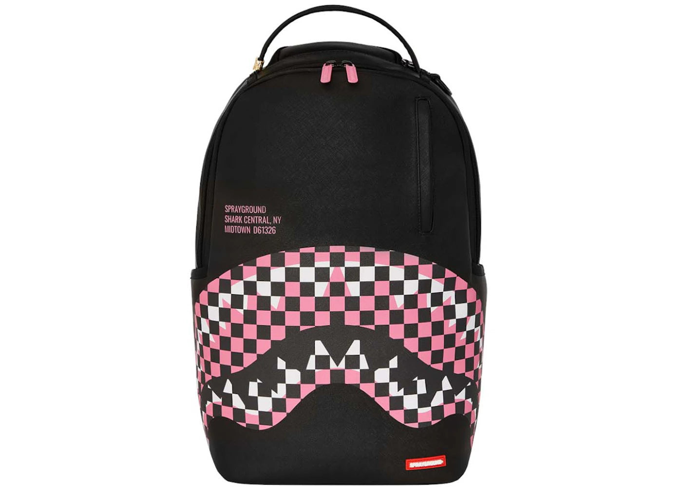 Sprayground Fly Knit Mouth DLX Satin Backpack Black/Pink