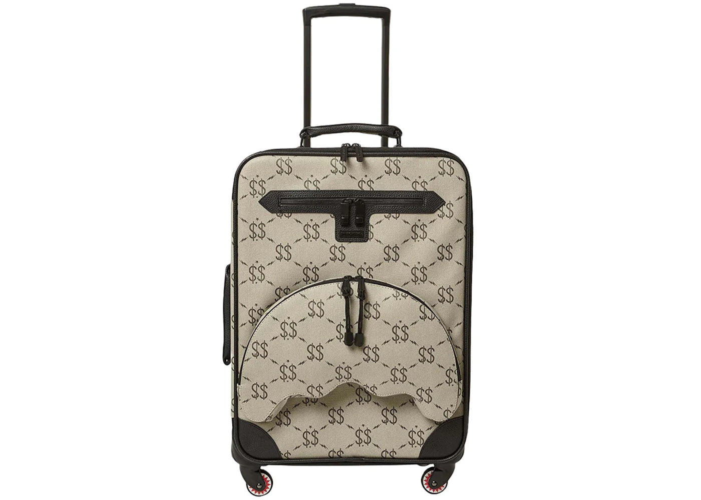 Sprayground Getaway Money Soft Carry-On Luggage Beige/Black