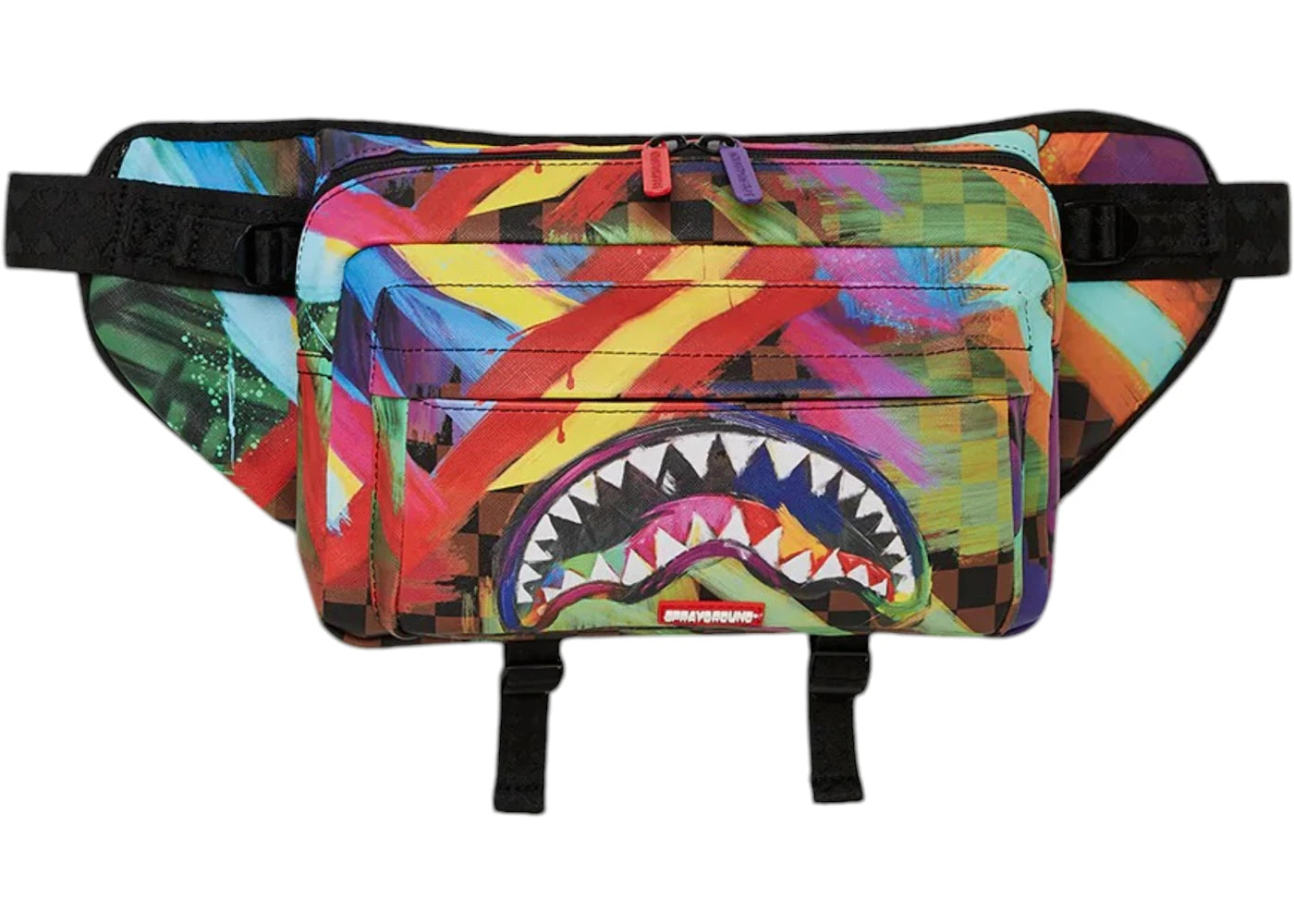 Sprayground Sharks In Paris City Streaks Cargo Crossbody Multicolor